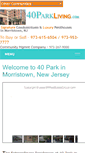 Mobile Screenshot of 40parkliving.com