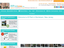 Tablet Screenshot of 40parkliving.com